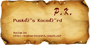 Puskás Kocsárd névjegykártya